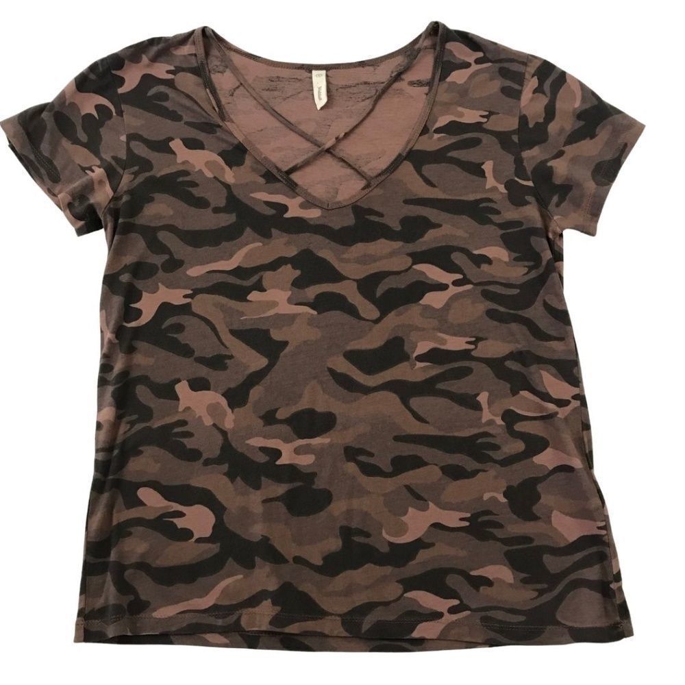 Wishlist peach camo t-shirt